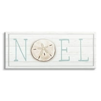 Stupell Industries Noel Holiday Sand Dollar Sign Graphic Art Gallery Wrapped Canvas Print Wall Art, Design by Elizabeth Tyndall