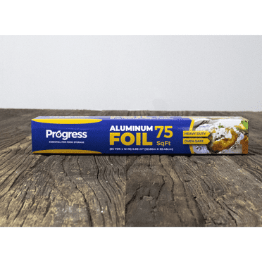 Progress Aluminum Foil Rolls, 75 Sq Ft, 24 Count, 24 Pack/Case