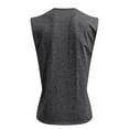 thumbnail image 3 of BRDFRL Sleeveless Shirts for Men Vintage Distressed V Neck Button Henley Gym Tops Black 2XL, 3 of 4