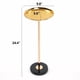 thumbnail image 2 of Mesa lateral ajustable, pequeña mesa de té martini, oro, mármol natural mesa de extremo del pedestal decorativo para la exhibición y el almacenamiento, 2 of 5
