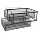 thumbnail image 3 of Organizador extraíble para armario, cajón para calcetines y ropa interior, versátil alambre metálico bajo el fregadero negro 3 compartimentos, 3 of 9
