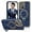 Blue, variant on for iPhone 14 Pro Max Case with Magnetic Invisible Ring Stand Compatible with Mag-Safe Leather Business Shockproof Military Grade Protection Classic Luxury Phone Cases for Women Men,Blue