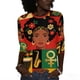 thumbnail image 2 of Otoño 3/4 Manga Tops para las Mujeres 2025 Blusa Impresa, Camiseta de Verano de Manga Corta Casual para Vestidos Diarios Vestidos, 2 of 9