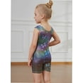thumbnail image 3 of Leotards for Girls Gymnastics with Shorts Colorful Butterfly Shiny Diamond Kids Biketard, 3 of 6