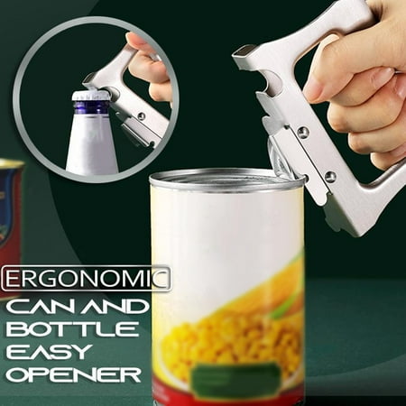 

SHENGXINY Kitchen Supplies Clearance Stainless Steel Can Opener Household Ergonomic Can And Bottle Easy Opener
