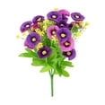thumbnail image 2 of Tallos de crisantemo artificial | Ramo pequeño de margaritas de plástico sintético | Arreglos florales decorativos de seda para centros de mesa de bodas y decoración del hogar, 2 of 6