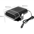 thumbnail image 3 of Portable Heater for Car, 2 in 1 Fast Heating & Cooling Function, 360 Degree Rotary, 12V Portable Windshield Defroster Demister with Air Fan, Car Heating Fan, 3 of 3