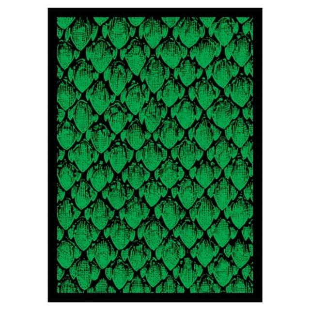 Legion Supplies LGNMAT081 Protège-Cartes en Cuir de Dragon Vert Double Mat Format Standard - 50 Unités