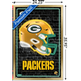 thumbnail image 3 of NFL Green Bay Packers - Neon Helmet 23 Wall Poster, 22.375" x 34" Framed, 3 of 5