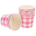 thumbnail image 1 of BRIGHTFUFU 10Pcs Disposable Paper Bowls Pink for Banquet Recyclable Use, 1 of 8