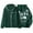 Green, variant on Coats for Men Unisex Zipper Head You Printed Hoodie Casual Hop Hoodie Cardigan Jacket Size:M