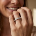 thumbnail image 6 of Pompeii 2 cttw Diamond Eternity Ring U Prong 14k White Gold Wedding Band (H-I,I1), 6 of 6