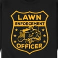 thumbnail image 3 of Instant Message - Lawn Enforcement Officer Badge - Men's Crew Neck Fleece Pullover, 3 of 6