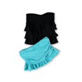 thumbnail image 2 of Bandeau de 2 piezas Island Escape Falda con Volantes Negro 6, 2 of 2