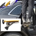thumbnail image 1 of Pedal de escalón para puerta de techo de automóvil | Escalón plegable antideslizante mejorado de aleación de aluminio para acceso al techo de camiones SUV | Ángulo ajustable | Carga de 250 kg, 1 of 7