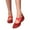 Red, variant on Oyedens Womens Ballet Flats Dance Shoes Glitter Low Heels Stage Performance Latin Dancing Shoes