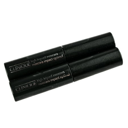 Clinique High Impact Mascara, Black, set of 2 Travel Size .14oz/4g each