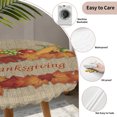 thumbnail image 3 of Pumpkin Fall Round Tablecloth for 36-44 Inch Tables,Fitted Table Cover with Elastic Edge,Thanksgiving Maple Farmhouse Corn Vintage Waterproof Outdoor Table Cloth Protector for Patio Garden Dinner, 3 of 9