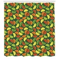 thumbnail image 3 of Lemons Shower Curtain, Healthy Organic Exotic Food Semi Sliced Watermelon Orange Kiwi Lime Graphic Fruits, Fabric Bathroom Set with Hooks, 69W X 84L Inches Extra Long, Multicolor, by Ambesonne, 3 of 3