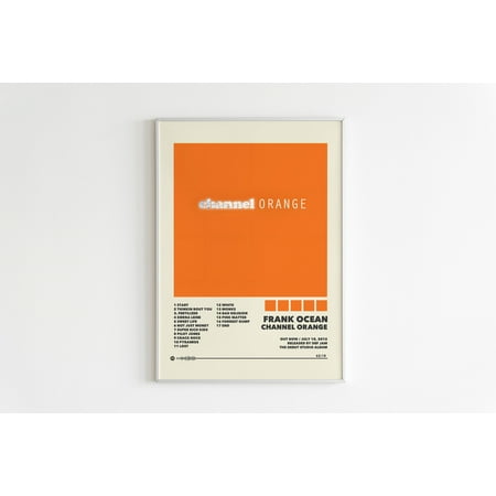 POSTER Frank Ocean Posters / Channel Orange Poster / Tracklist Poster / Album Cover Poster Poster Print Wall Art / Custom Poster / Hip Hop Poster-UNFRAMED