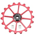 thumbnail image 2 of Rear Guide Roller, Cycling Accessory Aluminum Alloy + Ceramic  for Mountain Bikes Red,Multicolor, 2 of 8