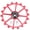 Red, variant on YAHHU 18T Ceramic Bicycle Rear Derailleur Pulley Wheel Aluminum Alloy Guide Roller Bearing for Mountain Road Bike Cycling Accessory Multicolor (9 cm / 3.54 inches)