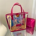 thumbnail image 3 of One Shoulder bag Fashion transparent casual Going out bucket bag, 3 of 6