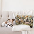 thumbnail image 4 of Ambesonne Rustic Throw Pillow Cover 2 Pack, Vintage Rural Farmhouse Life, 24", Earth Yellow and Multicolor, 4 of 7