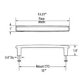 thumbnail image 2 of Baldwin 4359 Pulls Severin Fayerman Cabinet Hardware Appliance ;Venetian Bronze, 2 of 2
