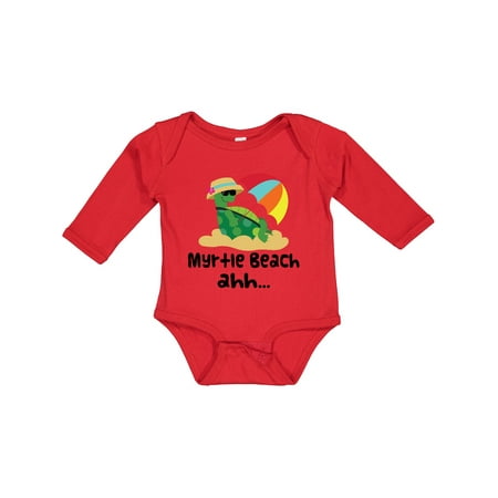 

Inktastic Myrtle Beach South Carolina Gift Baby Boy or Baby Girl Long Sleeve Bodysuit