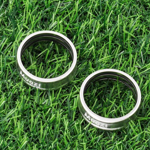 Anillo De Bloqueo De Fijación Del Manillar Anillo De Bloqueo De Fijación Del Manillar Anillo fijo para manillar MUQZI 31,8mm 2 uds para bicicleta plegable de carretera MTB (plata)