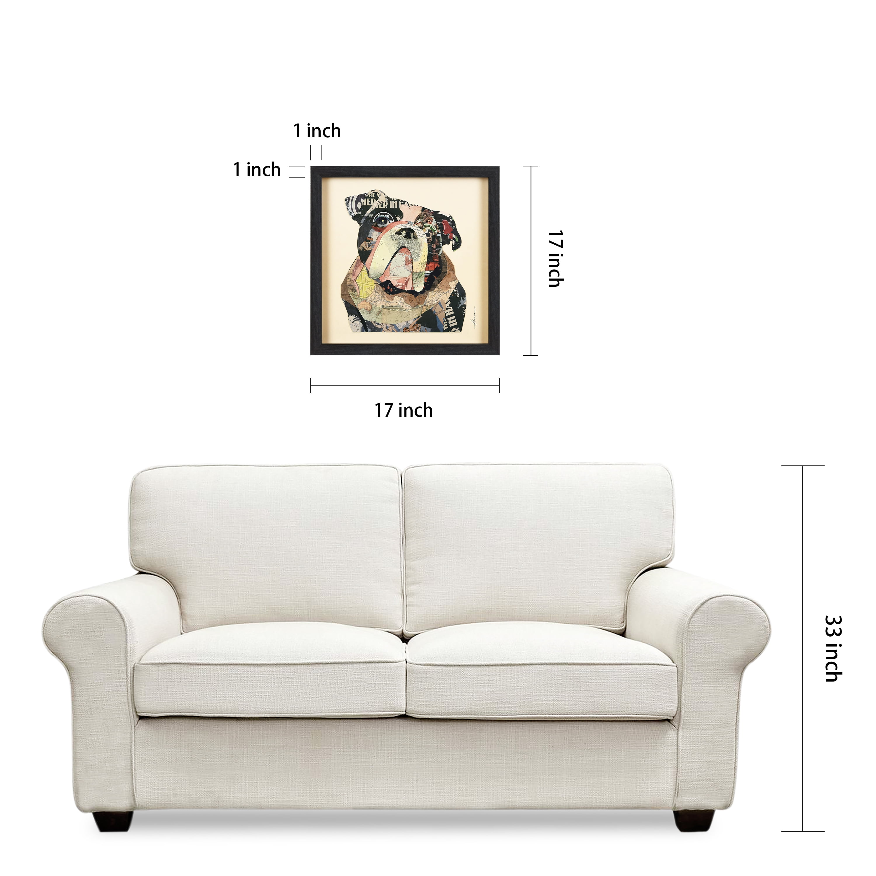 Empire Art Graphic Dog Framed Art Prints, Set of 3, by Alex Zeng