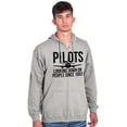 thumbnail image 5 of Looking Down On People 1903 Pilot Zip Up Hoodie Men's Women's Brisco Brands M, 5 of 6