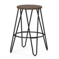 thumbnail image 2 of Home Square 2-Piece 24" Counter Stool Set in Cocoa Brown and Black, 2 of 7