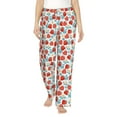 thumbnail image 2 of Goofa Strawberries Printed Soft Pajama Pants for Women, Wide Leg Comfy Casual Lounge Yoga Pants-Large, 2 of 9
