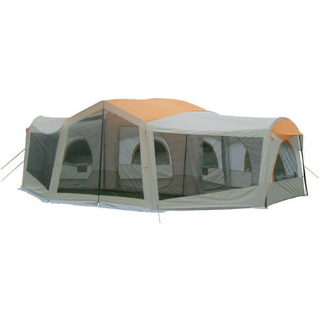 Ozark Trail 10-Person 3-Room Family Cabin Tent with Screened Porch