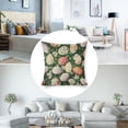 thumbnail image 3 of flowers leaveslinen toss pillowcase decoration pillowcase gifting preferred 24x24 inch cushion cover sofa pillowcase sofa bedroom living room car, 3 of 8