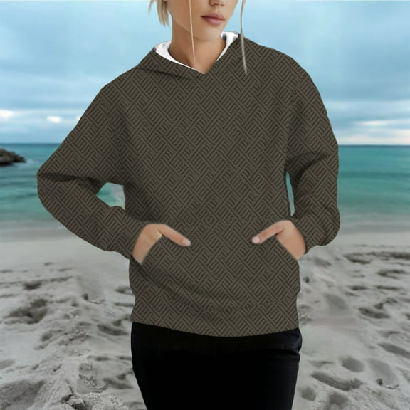 Unisex Solid Color Hooded Sweatshirt, Printed Long Sleeve Pullover with Comfortable Fit, Casual Streetwear for Men and Women, Daily Loungewear and Outdoor Activities Grey L