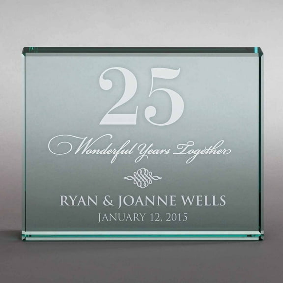 Personalized Happy Anniversary 4" x 5" Keepsake