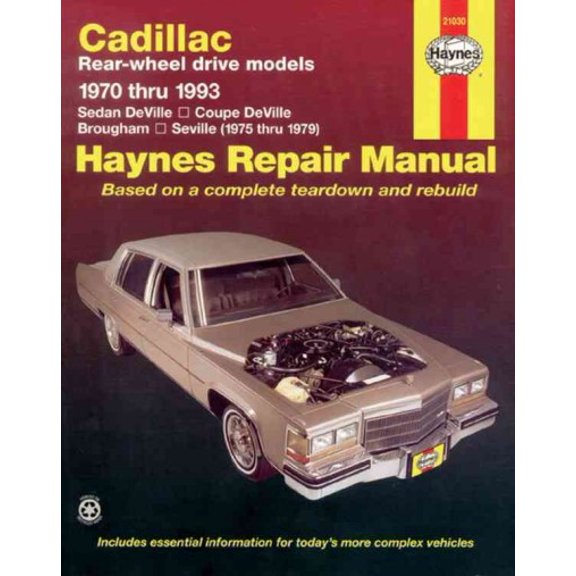 Pre-Owned Cadillac Rear-Wheel Drive (70 - 93): Automotive Repair Manual (Hayne's Manual) Paperback GOOD