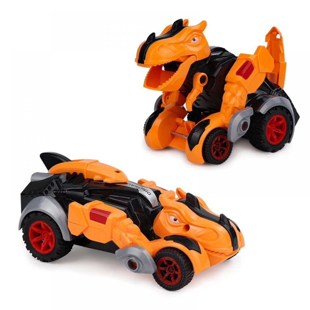 Transforming Toys, 2 in 1 Transforming Dinosaur Car Dinosaur Transform Car Toy Automatic