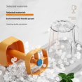 thumbnail image 4 of Orange Handle-Free Plastic Toothbrush Holder Set for Students - Minimalist Electric Toothbrush Stand with Hanging Design, Child-Safe Versatile Storage Solution for Dorm Bathroom & Kitchen, 4 of 6
