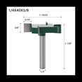 thumbnail image 4 of 4 Piezas CNC Spoilboard Surfacing Router Bits, Juego de para Enrutador de Aplanamiento de Carburo de de 1/4 de Pulgada Cortador de Ranura Rabbet, 4 of 7