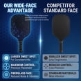 thumbnail image 2 of Feeray Pickleball Paddles Set, Fiberglass, Lightweight, 2 Rackets with 4 Balls, 2 of 8