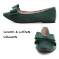 thumbnail image 4 of Zapatos planos SAILING LU para mujer, de gamuza sintética, color verde, talla 9.5, 4 of 6