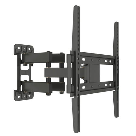 Articulating Tv Bracket Husky Mounts Full Motion TV Wall Mount for Most 32 39 40 42 46 47 50 52 55 Inch LED LCD Flat screen With 16 x16 inch or less mounting pattern Tilt Swivel Articulating TV Bracket ()