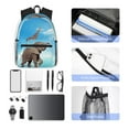thumbnail image 6 of Fotbe Elephant Giraffe Lightweight Casual Laptop Backpack for Men and Women, Daily use Waterproof backpack, Backpack for College, 6 of 8