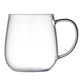 thumbnail image 1 of 1 vaso de vidrio transparente para jugo, leche, té, multiusos (blanco), 1 of 5