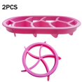 thumbnail image 1 of 2pcs Bread Molds Plastic Shaping Pastry Moulds Non-stick Reusable Bread Baking Accessories  Pink, 1 of 9