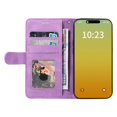 thumbnail image 3 of GANGXUN Flip Case for iPhone 15 Pro – Leather Wallet Cover with Card Slots, Kickstand & Color Stitching Protective Folio, 3 of 6